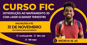 Banner Rotativo Introdução ao Mapeamento 3D com Laser Scanner Terrestre 2