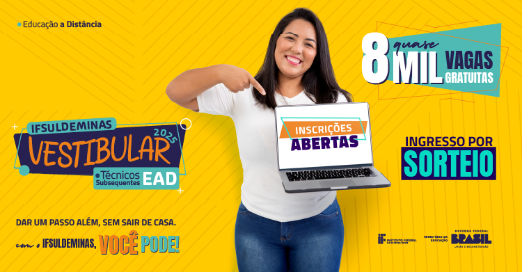 Inscrições até 18 de junho. Acesse o Edital