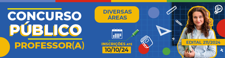 Concurso Público! Inscrições a partir de 23/09!