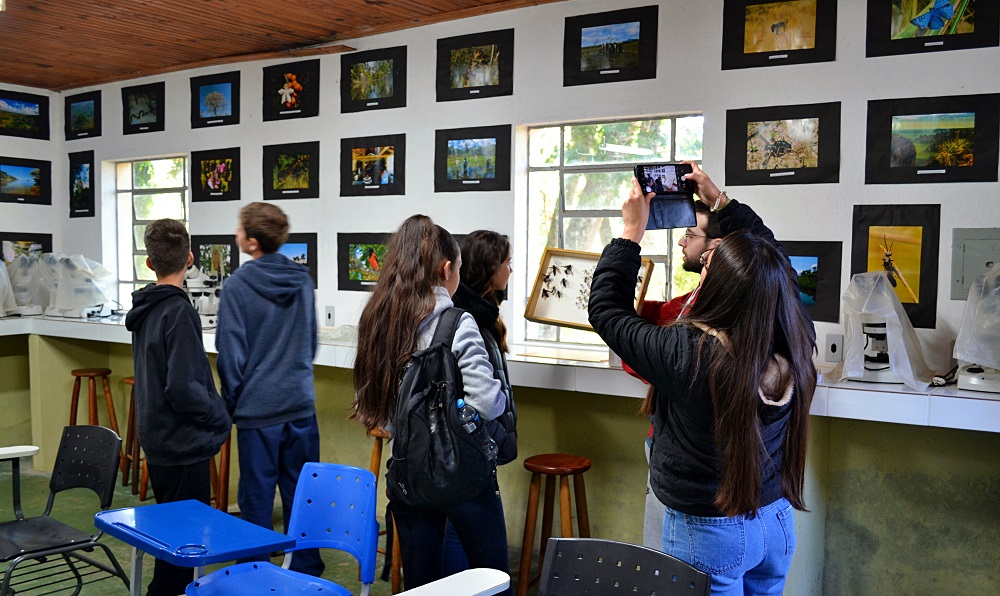 Estudantes da Escola Estadual Horácio Narciso de Góes conhecem trabalhos do PIBID - Ciências Biológicas. (Foto: Divulgação)